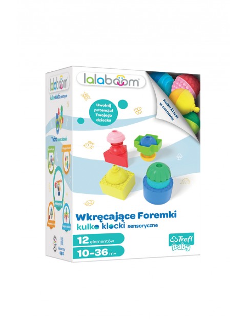 Zabawka sensoryczna - Lalaboom - Mini set - Wkręcające Foremki