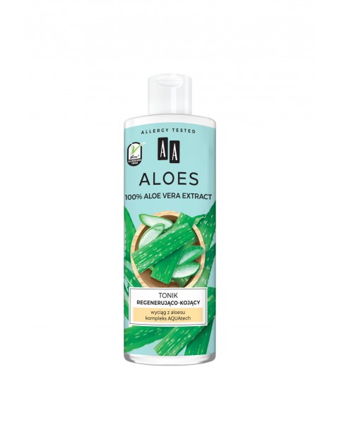 AA Aloes 100% aloe vera extract tonik regenerująco-kojący 400 ml