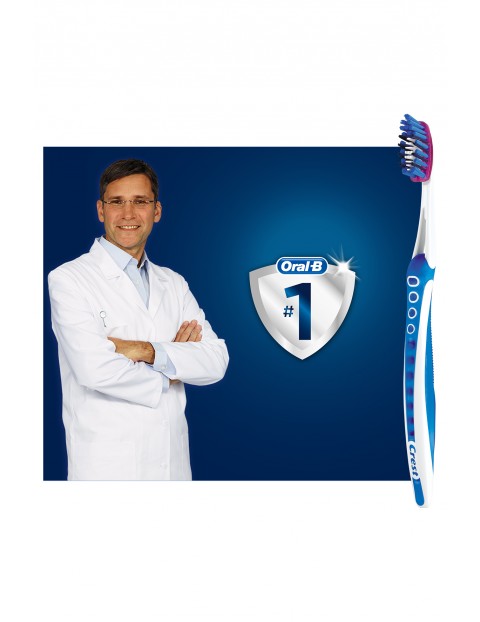 Oral-B 3D White Luxe Pro-Flex Szczoteczka manualna do zębów, średnia