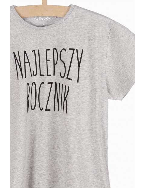 T-shirt męski z napisem - Najlepszy Rocznik