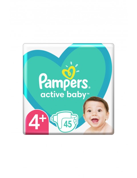 Pampers Active Baby, rozmiar 4+, 45szt, 10-15kg