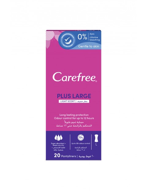 Wkładki higieniczne Carefree Plus Large Light Scent - 20 sztuk