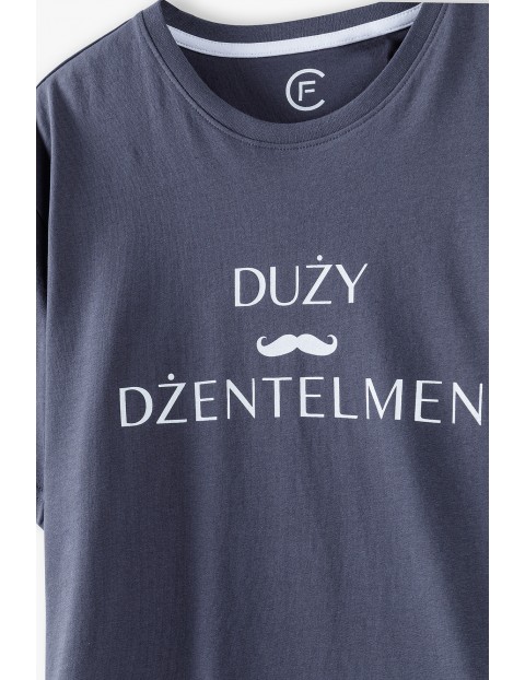 Bawełniany t-shirt męski- Duży Dżentelmen