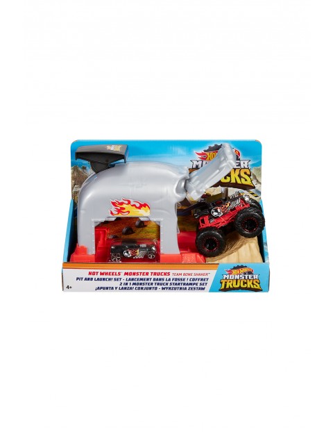 Hot Wheels Monster Trucks Wyrzutnia Zestaw Czacha Bone Shaker wiek 4+