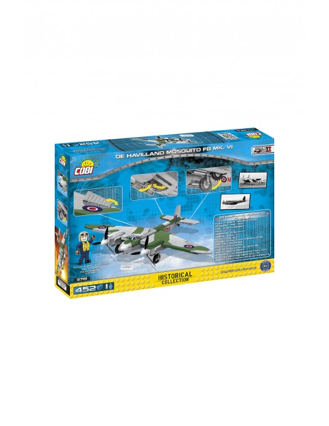 Klocki cobi HC WWII /5718/ DE HAVILLAND DH-98 MOSQUITO wiek 10+-  452 elementów