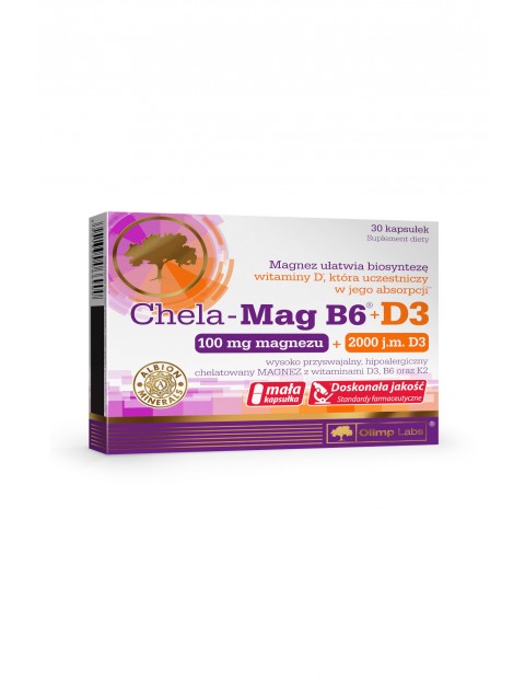 Chela-Mag B6®+D3 30 kapsułek TOP 30 kapsułek