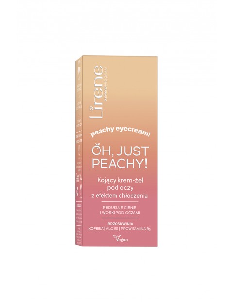 Lirene Oh Just Peachy! Kojący krem-żel pod oczy z efektem chłodzenia 15 ml