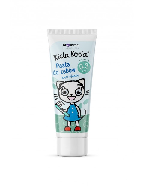 MomMe Kicia Kocia pasta do zębów miętowa wiek 0-3 50ml bez fluoru