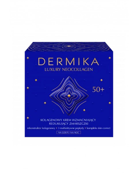 DERMIKA LUXURY NEOCOLLAGEN Kolagenowy krem wzmacniający 50+ na dzień i na noc 50ml