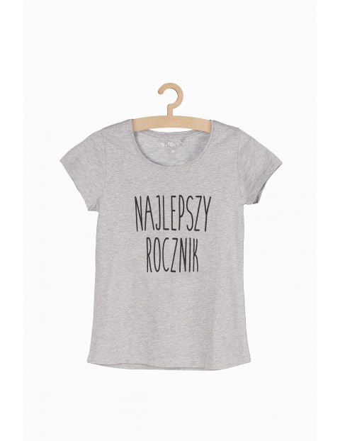 T-shirt damski z napisem - Najlepszy Rocznik