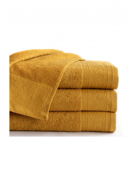 Bawełniany ręcznik MASSIMO 70x140  cm - żółty 