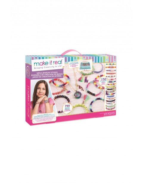 Make it Real - Zestaw do tworzenia bransoletek Mega Jewelry Studio wiek 8+