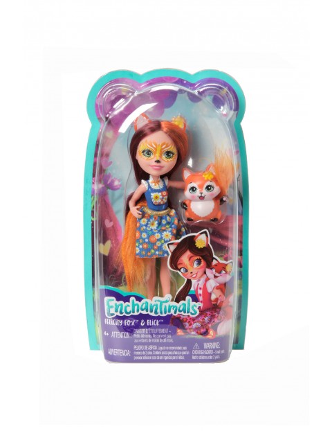 Enchantimals Lalka Felicity Fox + lisek Flick figurka wiek 4+