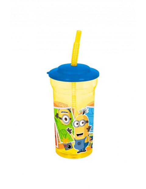 Minionki Kubek do picia ze słomką 430ml