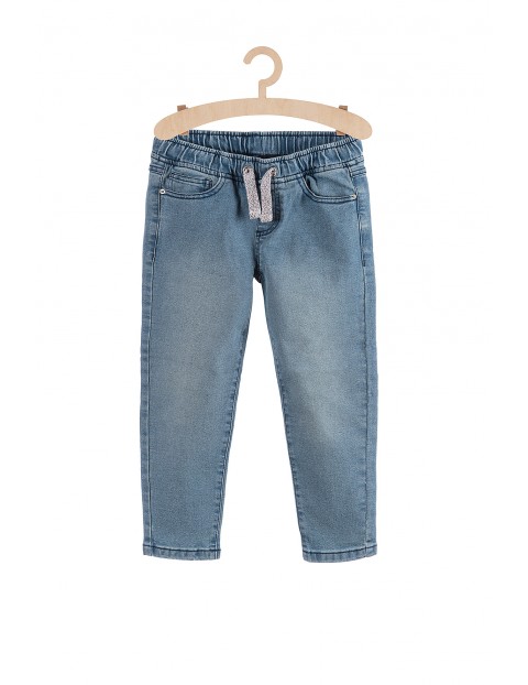 Jeansowe chinosy dla chłopca- niebieskie