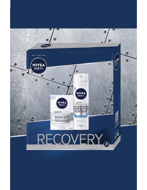 Zestaw kosmetyków NIVEA MEN Sensitive Recovery (pianka do golenia 200ml + balsam po goleniu 100ml)