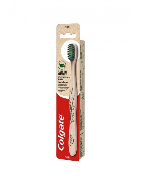 Colgate Bamboo Bambusowa szczoteczka do zębów miękka SOFT 1 sztuka