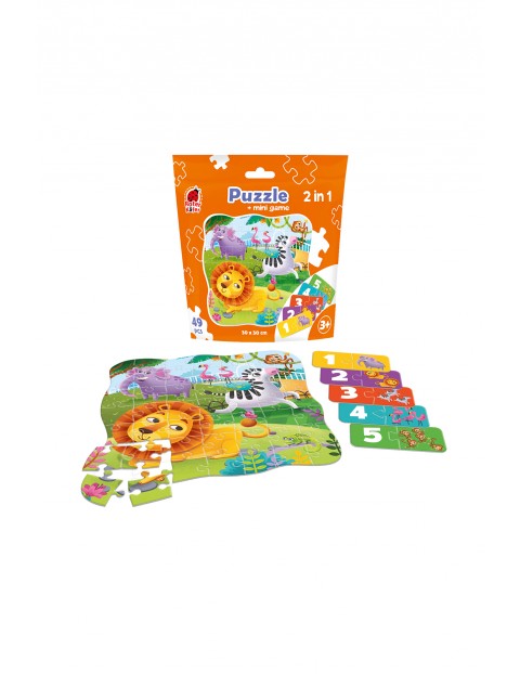 Puzzle dziecięce Zoo - Puzzle+gra