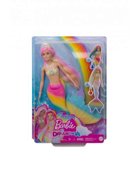 Lalka Barbie Syrenka - tęczowa przemiana wiek 3+