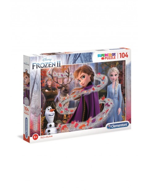 Puzzle Frozen 2 z brokatem - 104 el