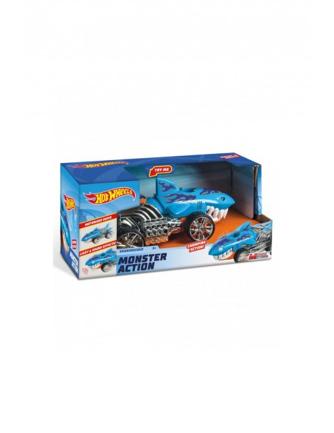 Hot Wheels Samochód  Monster Rekin  - niebieski 