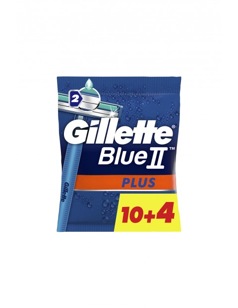 Gillette Blue II Plus Maszynki jednorazowe dla mężczyzn 14szt