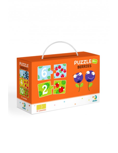 Puzzle Duo Cyferki Jagódki - 12 el 18msc+