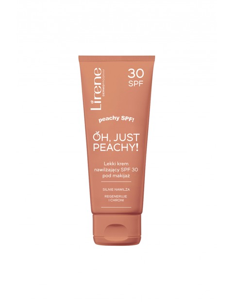 Lirene Oh Just Peachy! Lekki krem nawilżający SPF 30 pod makijaż 50ml