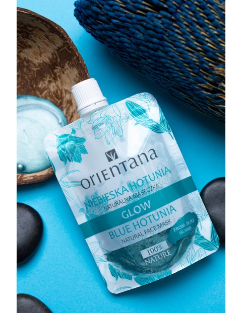 Orientana Naturalna maseczka GLOW Niebieska Hotunia 30 ml