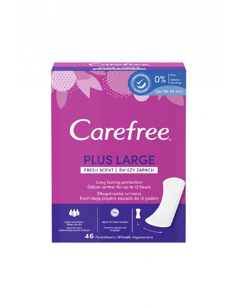 Wkładki higieniczne Carefree Plus Large Fresh - 46 sztuk