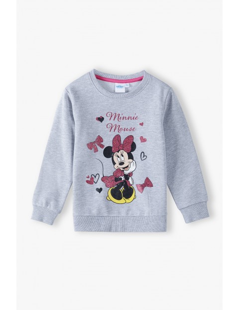 Bluza dresowa dziewczęca Minnie -szara