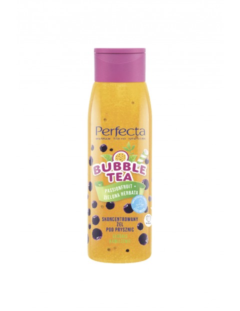 Perfecta Bubble Tea, skoncentrowany żel pod prysznic, Passionfruit + Zielona Herbata, 400 ml