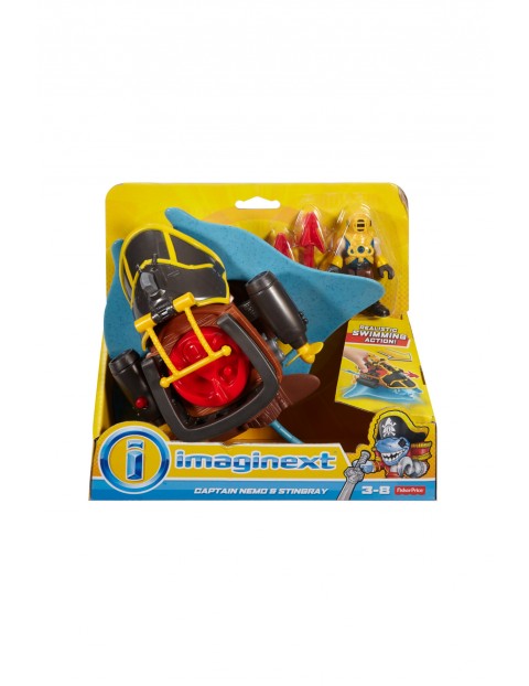 Imaginext Piracki zestaw Kapitan Nemo i Pojazd Płaszczka wiek 3+