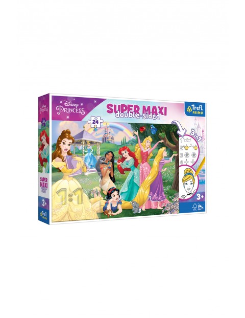 Puzzle dla dzieci Super Maxi Double Sided - Disney Princess wiek 3+