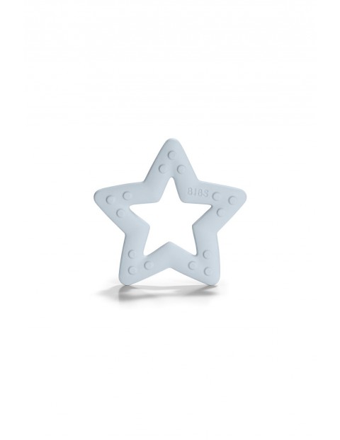 BIBS Baby Bitie STAR Baby Blue gryzak dla niemowlaka - niebieski wiek 3msc+