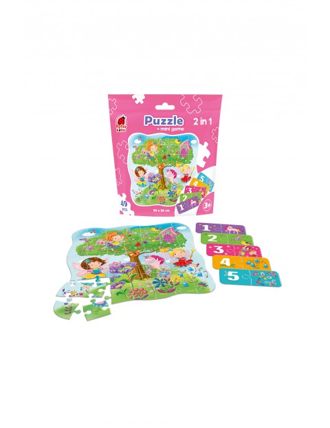 Puzzle dziecięce 2 w 1  Fairies - Puzzle+gra