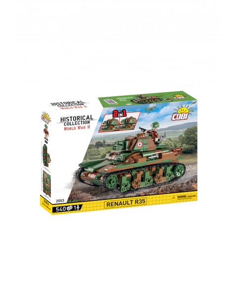 Klocki Cobi HC WWII /2553/ RENAULT R35 - 537  elementów wiek 9+ 