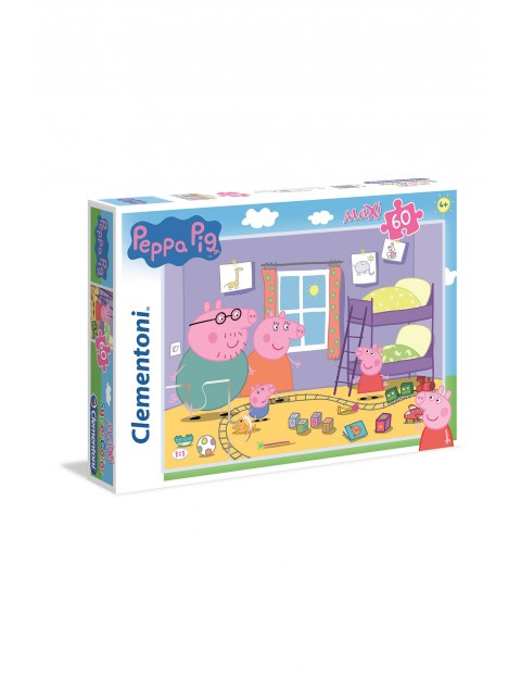 Puzzle 60 Maxi Super Color ŚWINKA PEPPA wiek 4+