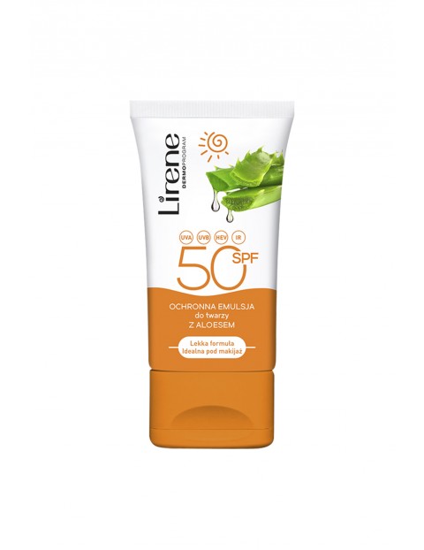 Lirene Ochronna emulsja do twarzy z aloesem SPF 50 50 ml