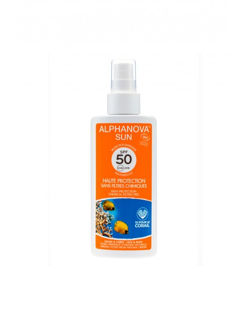 Spray przeciwsłoneczny z filtrem Alphanova SPF 50 - 125g