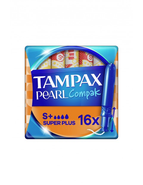 Tampax Compak Pearl Super Plus Tampony z aplikatorem 16szt