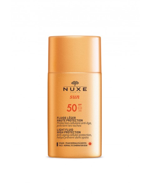 NUXE SUN Lekki krem z wysoką ochroną SPF50 do skóry normalnej i mieszanej 50 ml