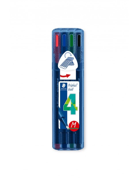 Długopis triplus ball M Staedtler - 4 kolory w etui