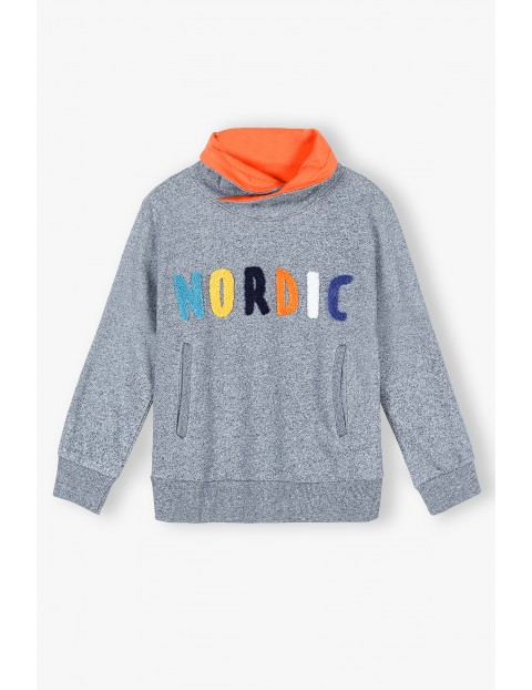 Bluza dresowa chłopięca z napisem- Nordic
