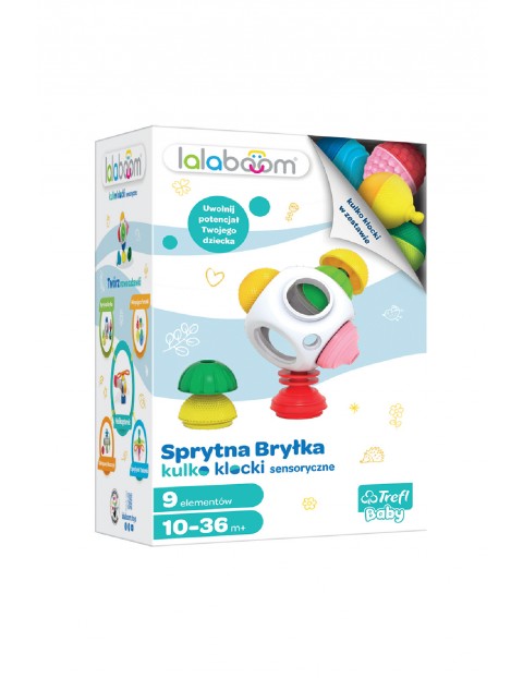 Zabawki sensoryczne - Lalaboom Mini set - Sprytna Bryłka