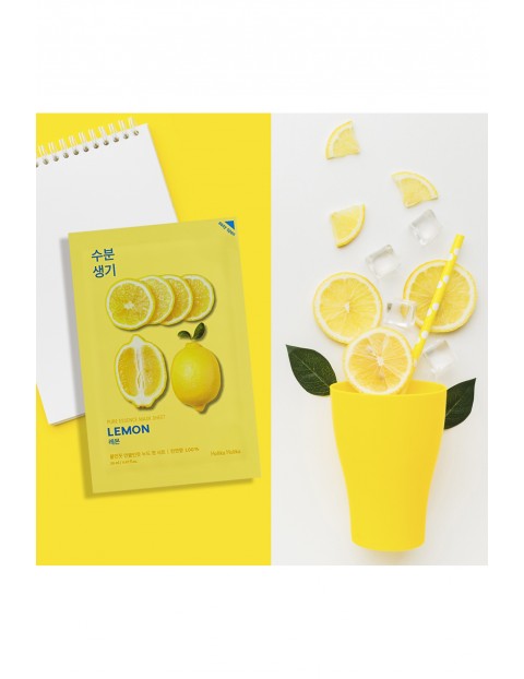 Holika Holika Pure Essence Mask Sheet - Lemon maseczka na bawełnianej płachcie - 23 ml