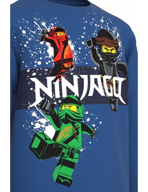 Koszulka dziecięca LEGO® NINJAGO® z długimi rękawami - niebieska