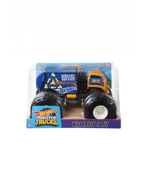 Hot Wheels Monster Trucks Pojazd Will Trash It All 1:24 wiek 3+