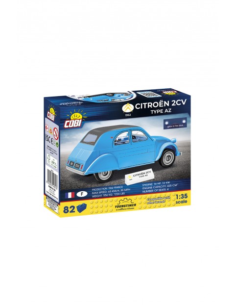 Klocki cobi YOUNGTIMER /24511/ CITROEN 2CW TYPE AZ 1962  - 80 elementów - wiek 6+