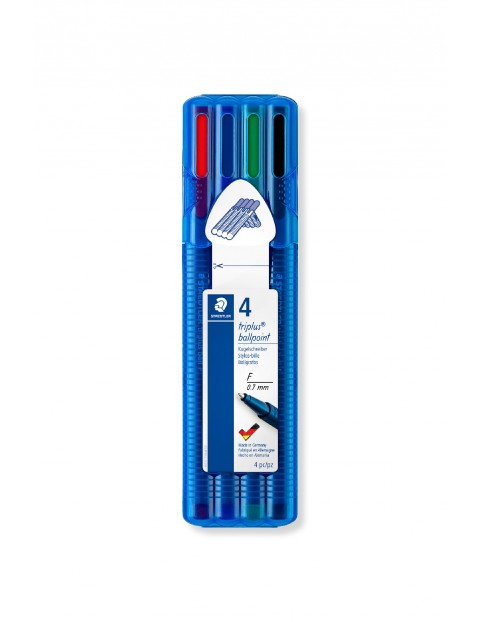 Długopis triplus ball F Staedtler - 4 kolory w etui